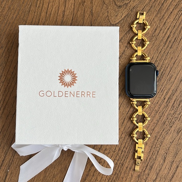NEW Goldenerre Classic Link Apple Band - Gold 45mm - Picture 2 of 8